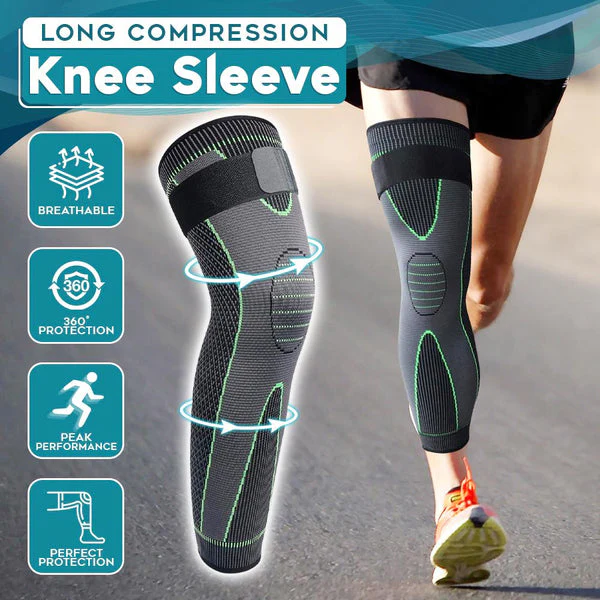 1 Pair - Knee Compression Support Sleeve Elastic Knee Brace For Pain Relief Sports Protection And Joint Stability (Random Color)