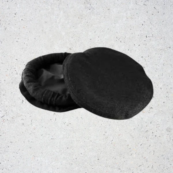 Premium Black Men's Shawl And Chitrali Cap Set - Apparel Accessory Designed For Traditional Styling And Daily Wardrobe Routine - Black