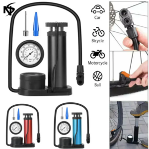 Single Cylinder Foot Air Pump with Pressure Gauge