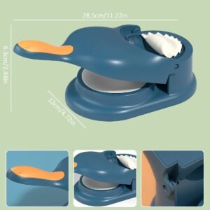 0b8a10079ab1717e0bbfdddc59c6a013 2-In-1 Manual Dumpling Maker & Dough Press Machine | Portable Samosa & Gujiya Mould Tool | Easy Kitchen DIY Pastry Accessory