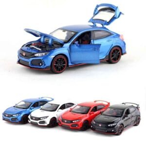 0bb7236387ba39b03f9c31b84ee3d976 Honda Civic Type-R Racer Die-Cast Model Car | 6-Inch Alloy Toy Car with Sensor Touch (Random Color)