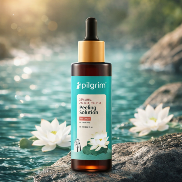 0d04d86c4583b18b634fd3fb3717dd31 Pilgrim 25% AHA, 2% BHA, 5% PHA Peeling Solution For Detan Exfoliating Serum – 30ml