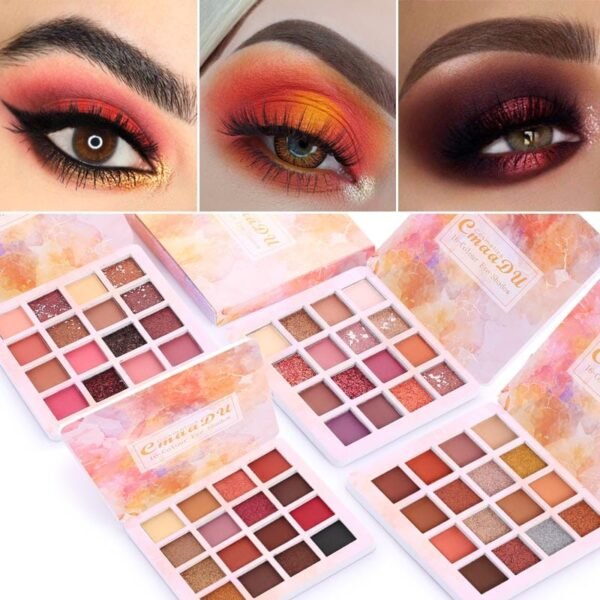 0f04334ad6c7b4e32ba6d11f493b1f00 16 Color Eyeshadow Makeup Palette Matte & Shimmer Powder Eye Shadow Kit - Multi Color
