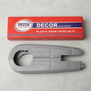 0f3a81717ce88f377e3d36077ce9d4e3 Motorcycle Plastic Chain Cover CD 70 Silver Durable Rust Proof Unbreakable Design Compatible With All CD 70 Models
