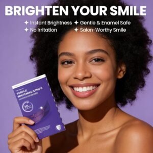 0fdc3e7d49a6a51201d6611d5b7e5bf6 Purple Teeth Whitening Strips for Sensitive Teeth 30-Minute Fast Acting Colour Corrector for White Teeth