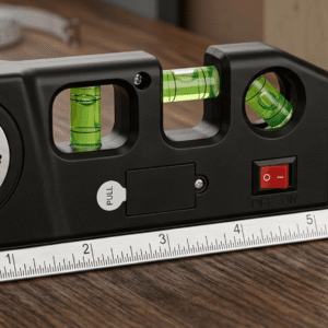 0fde4d5f58f27348dd41118292ea75a2 Multipurpose 4-in-1 Laser Level, Ruler, and Spirit Level Tool with Triple Bubble Vials for Precise Home Improvement & Construction Tasks