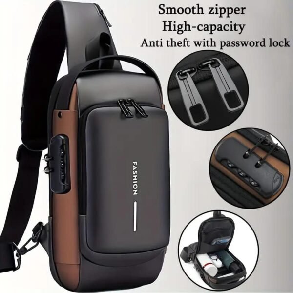 10303e61ef3bb33b55633ca65d49df7d Anti-Theft Cross Body Bag With Password Lock Smooth Zippers And High-Capacity Storage For Secure Travel And Convenient Daily Use (Random Color)