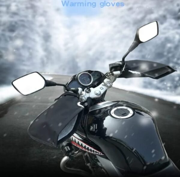 112237757b6a403688a8ac7008cc377f 1 pair Universal Handle Gloves For Bike – Winter Motorcycle Riding Gloves, Windproof And Warm Hand Protection For All Bikes