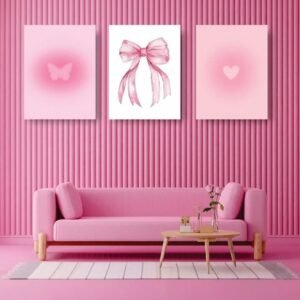 Set of 3 Premium Wall Art Photo Tiles – Modern Home Decor Sets 8x11
