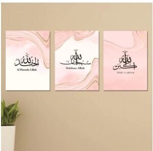 1283059e6c7951d8b8cda7b2099eb8b1 Set of 3 Flower Wall Art Wooden Canvas Frames (8×11 Inches) – Elegant Home Wall Décor with Hooks & Optional Sticky Tape