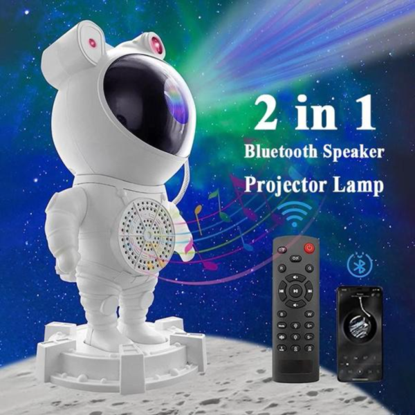 12d164875feab4c23a652a0247926d10 Astronaut Galaxy Star Projector Lamp with Built-in Bluetooth Speaker & Remote Control
