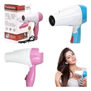 13634b9bdf741538e86ab14709e6dfd5 Nova Foldable Hair Dryer NV 1290 - Grooming Accessory Designed For Hair Drying And Daily Styling Routine (Random Color)