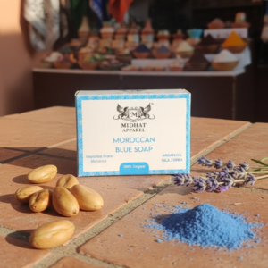 13b916c3d60ab744d98e66be708fd06d Midhat Apparel Moroccan Blue Soap For Premium Personal Care - 50Gram