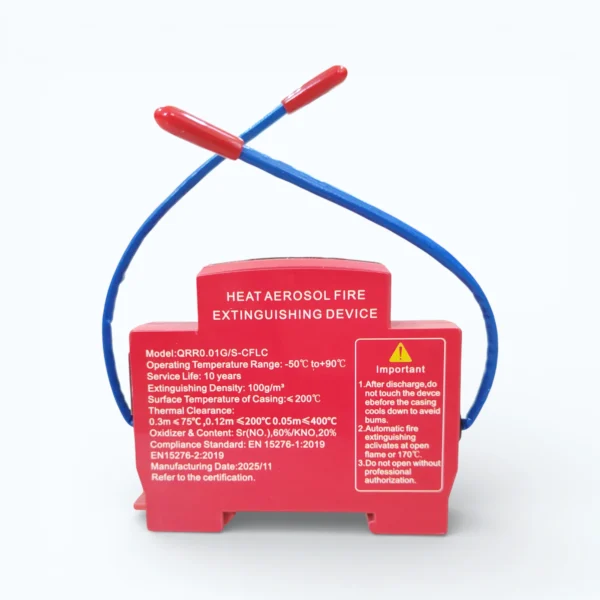 16023ffd4b38aa9298ed290f8ac0cb65 Automatic Heat Aerosol Fire Extinguisher Device Model QRR0.01G S CFLC Premium Safety Solution For Electrical Cabinets Server Racks And Enclosed Spaces