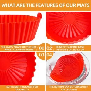 16a6f8ad5825e7dd2c6620c0a64ad5a9 Air Fryer Silicone Liner | 1pc | Food-Safe Non-Stick | Reusable Basket & Oven Accessory (Random Colour)