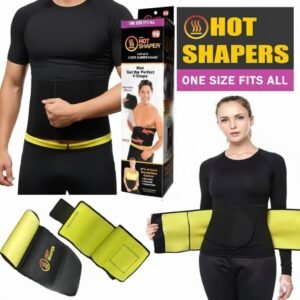 Hot Shaper Slimming Belt With Box Adjustable Standard Size Waist Trainer For Men And Women Helps Reduce Belly Fat Effectively