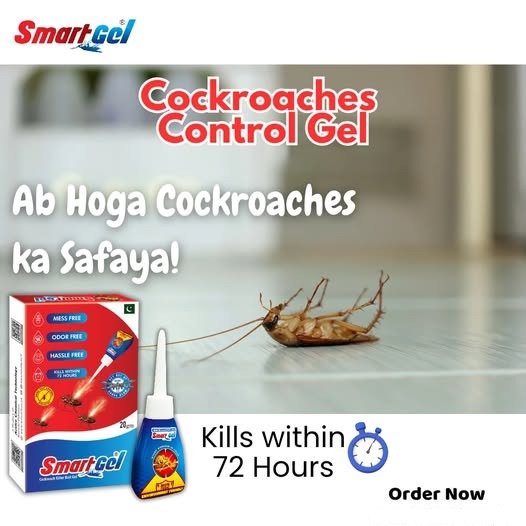 189a1d954fae6a7bbaa2dbde9214b18d SmartGel Cockroach Killer Gel (20g) | Professional Strength, Odorless & Mess-Free Solution | Kills Within 72 Hours for Home & Kitchen Use