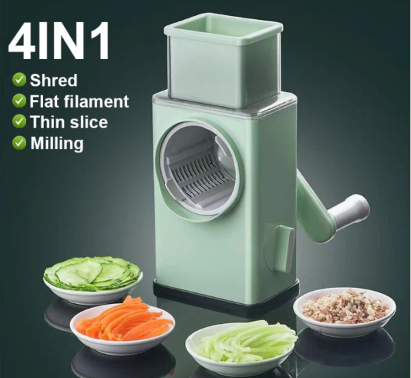 193fbf618e9d156aa84576b6f9290fc2 4 in 1 Multi-Function Vegetable Cutter & Slicer with Stainless Steel Blades – Manual Vegetable Chopper