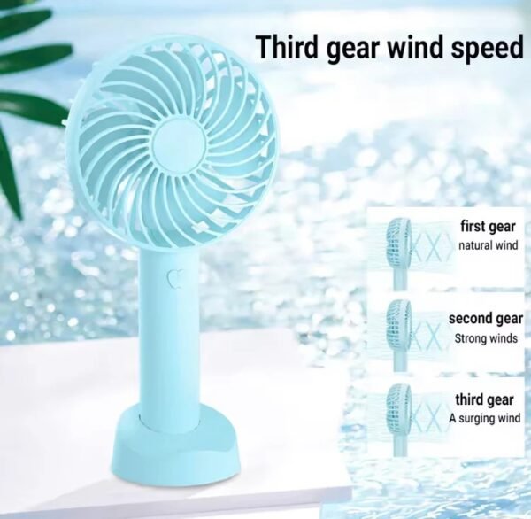 19447990921c42653ea2fbf6cc4fb2af Portable Hand Fan Mini Desktop Cooling Fan Rechargeable Personal Air Fan Random Color