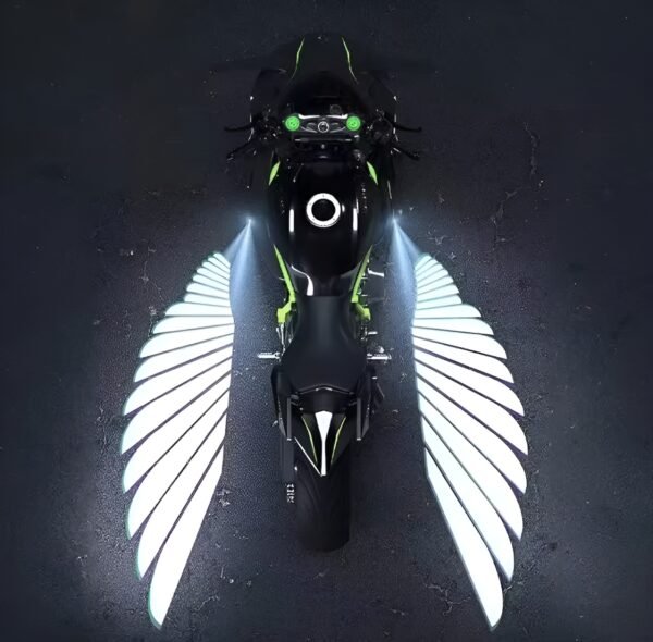 19560f60c95bb832489c2a03b578cec0 Angel Wings LED Bike Light for Motorcycles & Bikes