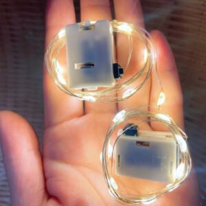 Fairy String Lights Three Speed Modes Powered Mini Firefly Lights With Warm Yellow Glow Perfect For Bedroom Home Garden Weddings ( 200cm/ 78.74inch)