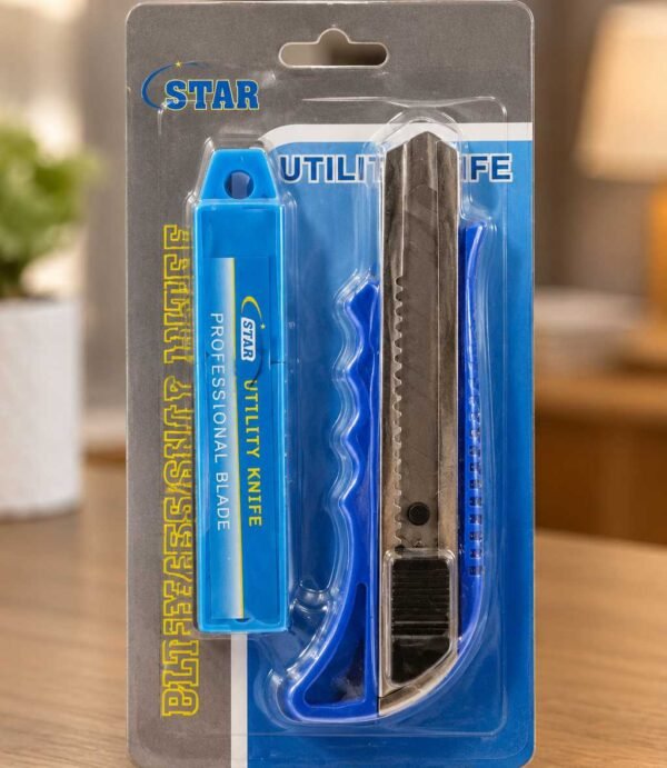 1ad2f150b1c8c6c4fe8f7c8b273be0df Star Utility Knife - Durable And Versatile Handheld Cutting Tool Designed For Precision Work, Crafts, Packaging, And General Utility Tasks