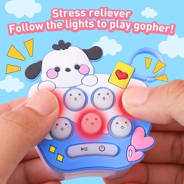 1b588250861a403765402a9a9f8a0c98 Mini Quick Push Electronic Fidget Toy – 2-in-1 Handheld Memory Game & Keychain Charm for Kids and Adults