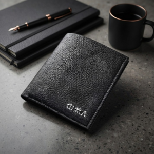 1c676ebcae6f47573a1c011d9592743f Black Cuikca Textured Leather Bifold Wallet - Fashion Accessory Designed For Personal Style And Daily Carry Routine