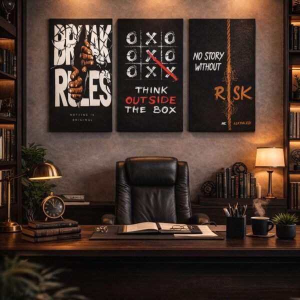 Set of 3 Premium Wall Art Photo Tiles – Modern Home Decor Sets 8x11