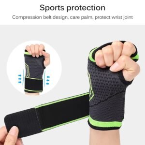 20150a487ac2b1c07d2ce792fd6d7ace 1Pc Professional Wrist Support Sleeve Half Finger Wrist Band Palm Support For Sports And Daily Use