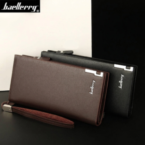 Baellerry Long Wallet for Men & Women – Premium Leather Finish, 12 Card Slots, Zipper Pocket, Large Capacity Stylish Purse