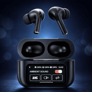 20d5f4c28b04ebb1a82d588350ab9e2c AirPods X Digital Touch Screen Wireless Earbuds – Black Edition | Smart Display Charging Case | Bluetooth Earphones | Touch Control