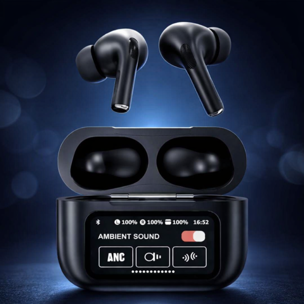 20d5f4c28b04ebb1a82d588350ab9e2c AirPods X Digital Touch Screen Wireless Earbuds – Black Edition | Smart Display Charging Case | Bluetooth Earphones | Touch Control