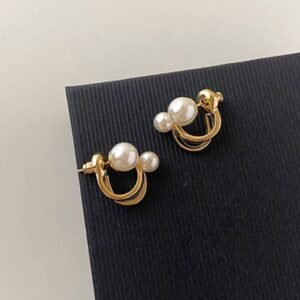 226e467b62518b568b0c2e19e7a293ee ZVT-167 Korean Pearl Circle Earrings – Elegant Fashion Jewellery, Stylish Accessory for Women