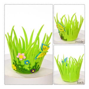 2334f9c8a59889f44088261f244a1e05 Easter Baskets – Portable Round Non-Woven Buckets for Kids & Adults | Small Woven Party & Birthday Decoration Supplies