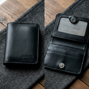 2349acffbfb27a0bd98140829a0426ab Premium Leather Button Wallet – Camel Brown, Blue & Black