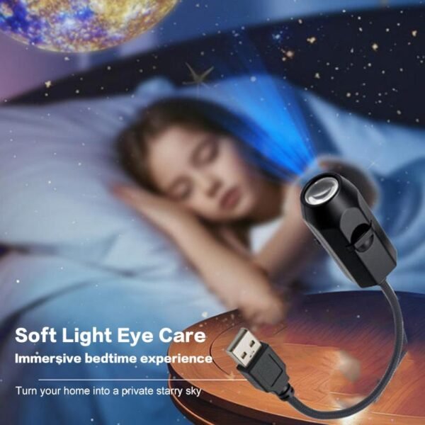 23ad50c6ddc729f6aa669d76d93ac90a USB Flexible Moon & Earth Projection Light with 6 lenses