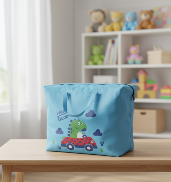 251daf3a38ebbc5a264bc8e5aa507e66 Large Capacity Storage Bag With Cute Dinosaur Print – Foldable, Durable, And Perfect For Toys, Clothes, And Everyday Organization (Random Color)