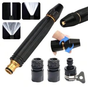 Stainless Steel High Pressure Water Spray Nozzle Durable Black Washer Nozzle