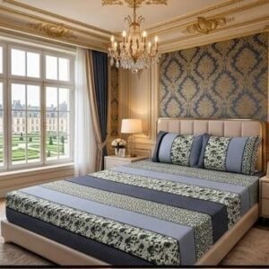 263135fc708352138a0b6348b5e601f0 3D Crystal Cotton 3-piece Bedsheet Set AY0010032