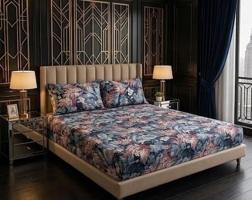 2673db1bdc5f3ba7206b8be02989a873 3D Crystal Cotton 3-piece Bedsheet Set AY0010035