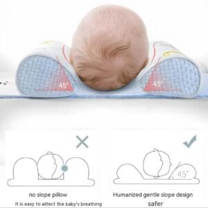 Adjustable Baby Sleeping Support Pillow Anti Roll Cushion And Neck Protection Infant Sleep Positioner | Random Colour