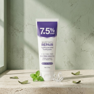 2a2b7b99b7e378d0befe8f311bd1d050 7.5% nHAP White Tooth Repair Hydroxyapatite Toothpaste – Advanced Enamel Whitening & Stain Reduction (120g)