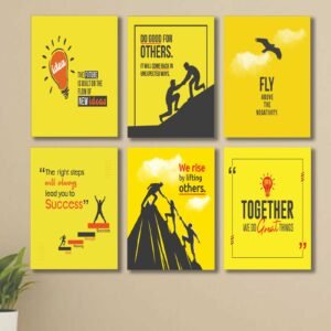 2a6a8de4e7d916356127a9a328da1986 6 PC Motivational Wall Decor Cardboard Phototiles Durable Stylish Elegant And Inspiring Decorative