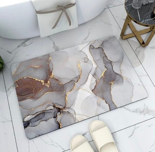 2bcc3c9a28f62a717d40faf13fa80cdf Modern Abstract Marble Design Bathroom Floor Mat (Mix Design Size 39cm x 59cm)