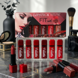 2ce5a01b284327ee4fa7a7f1f189195a Fitme High Pigmented Velvet Matte Lipstick Set - Long Lasting Smooth Intense Color Lip Makeup Collection - Pack of 6