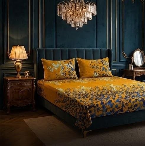 2dc855124db660ad2373d1d46910280d 3D Crystal Cotton 3-piece Bedsheet Set AY0010050