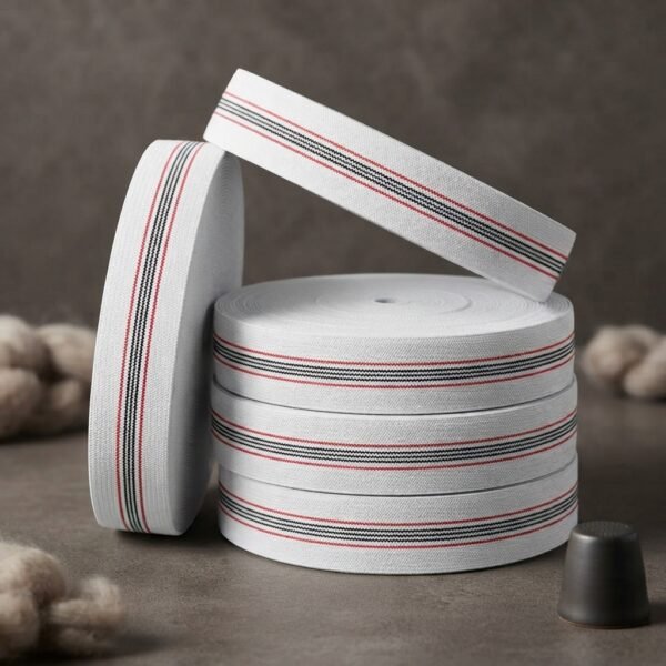 2df81e7278280cda6709a8e9a4065738 High Quality Elastic Roll 1 Inch Width 20 Yards Length Durable Flexible Perfect For Tailoring Garments And DIY Sewing Projects