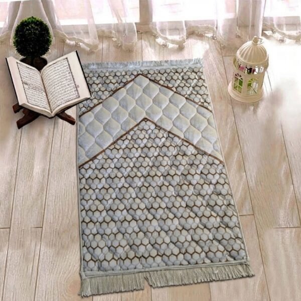 The Velvet Honeycomb Quilted Janamaz prayermat 75x120 cm Design