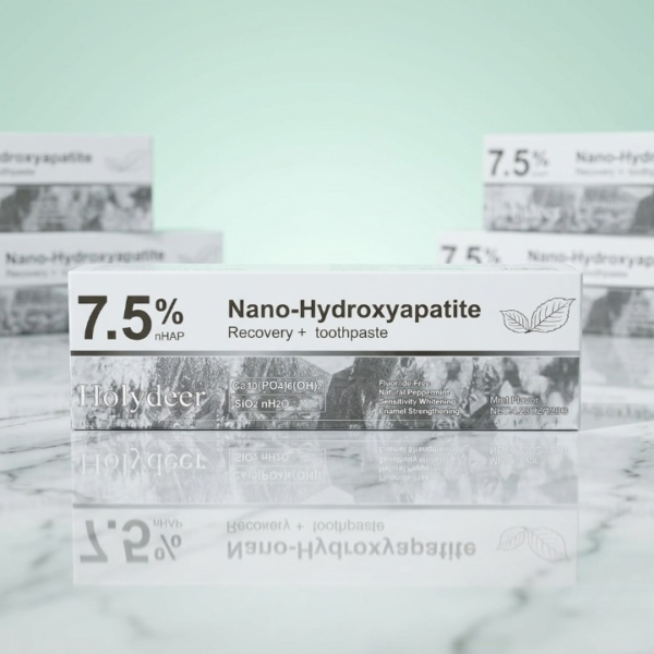 315926f6657311a1e7ecb9c0b981a414 Holydeer 7.5% nHAP Nano-Hydroxyapatite Recovery + Toothpaste – Fluoride-Free Sensitivity & Whitening Care - 120g